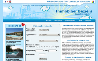 immobilier-beziers.fr website preview