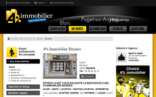 beziers.4immobilier.tm.fr website preview