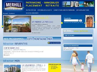 merhill.fr website preview
