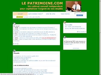 lepatrimoine.com website preview