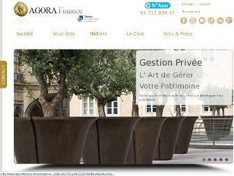 agorafinance.fr website preview