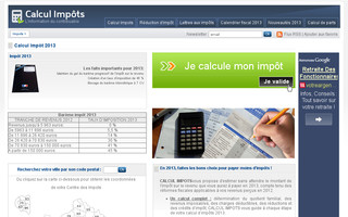 calcul-impots.com website preview