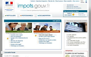 impots.gouv.fr website preview