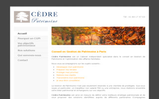 cedrepatrimoine.fr website preview