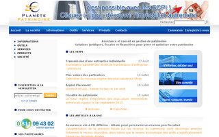 planete-patrimoine.com website preview