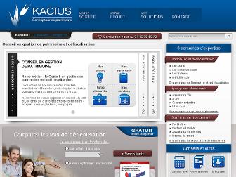 kacius.fr website preview