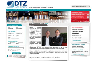 rennes.dtz-immo.fr website preview