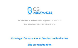 csassurances.fr website preview