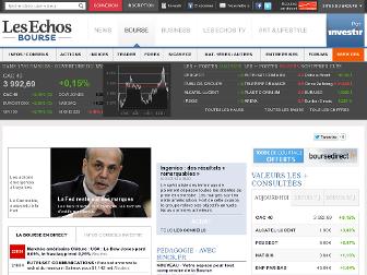 bourse.lesechos.fr website preview