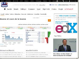 bourse.lci.fr website preview