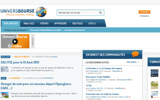 univers-bourse.com website preview