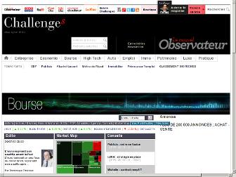 bourse.challenges.fr website preview
