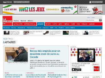 affaires.lapresse.ca website preview