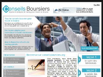 conseilsboursiers.org website preview