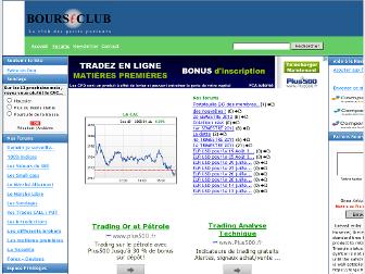 bourseclub.net website preview