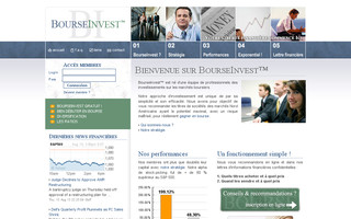 bourseinvest.com website preview