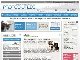 proposutiles.fr website preview