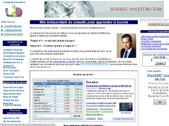 bourse-investir.com website preview