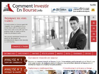 commentinvestirenbourse.info website preview