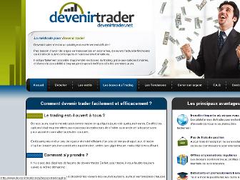 devenirtrader.net website preview