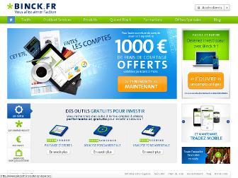 binck.fr website preview
