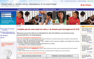 fss.iledefrance.fr website preview