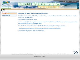 bourses.cg64.fr website preview