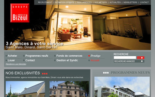 bizeulimmobilier.com website preview