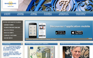 banque-france.fr website preview