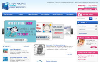 nord.banquepopulaire.fr website preview