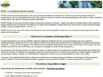 hydro.eaufrance.fr website preview