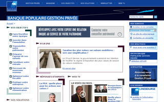 gestionprivee.banquepopulaire.fr website preview