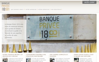 banqueprivee1818.com website preview