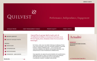 quilvest.fr website preview