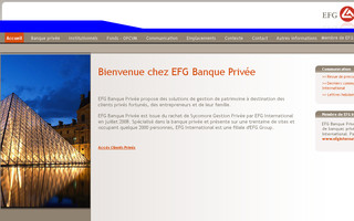 efgbank.fr website preview