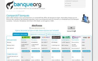 comparatif.banque.org website preview