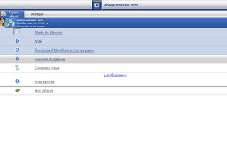 labanquepostale.mobi website preview