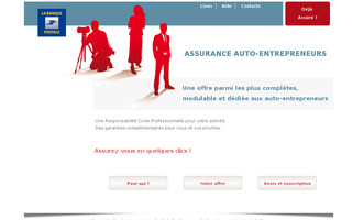 assurance.autoentrepreneur.labanquepostale.fr website preview