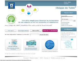 chequedetable.labanquepostale.fr website preview