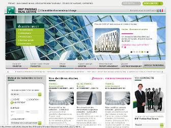 realestate.bnpparibas.fr website preview