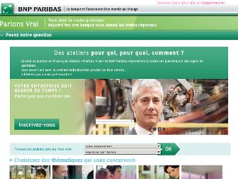 parlonsvrai.bnpparibas.net website preview