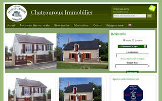 chateauroux-immobilier.fr website preview