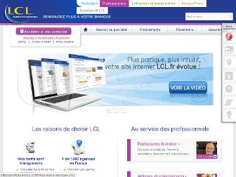 professionnels.secure.lcl.fr website preview