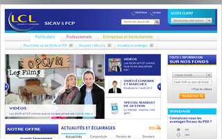 sicavetfcp.lcl.fr website preview