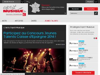 espritmusique.fr website preview