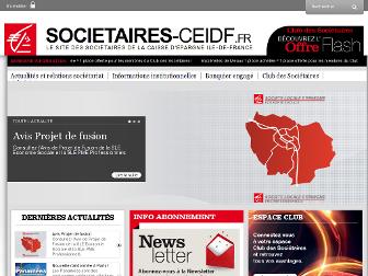 societaires-ceidf.fr website preview