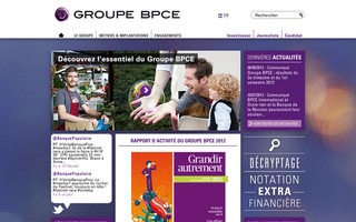 bpce.fr website preview