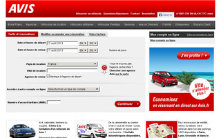 avis.fr website preview