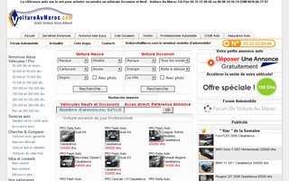 voitureaumaroc.com website preview