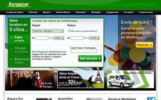 europcar-martinique.com website preview